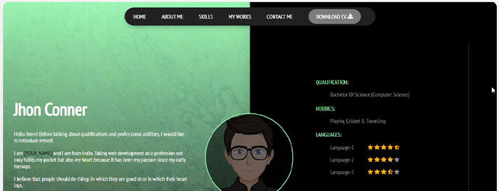 Digital CV - Responsive